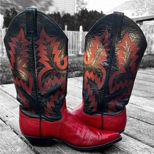 Vintage Panhandle Slim Exotic Leather Women’s Cowboy Boots